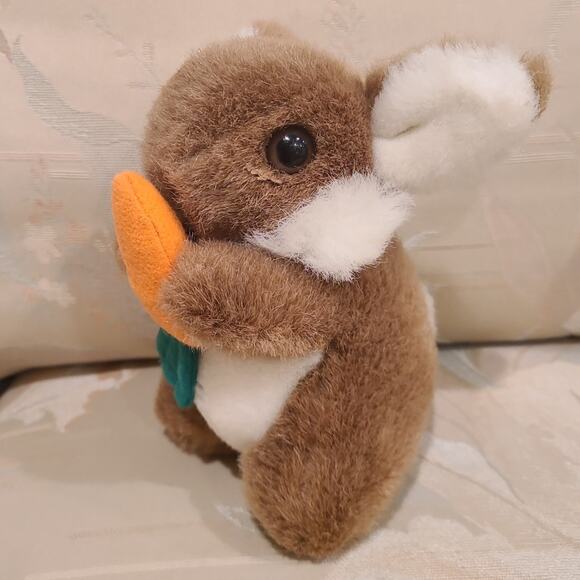 Easter Bunny Plush Rabbit Soft Stuffed Animal Cottage Core Lot Vintage - Picture 3 of 11